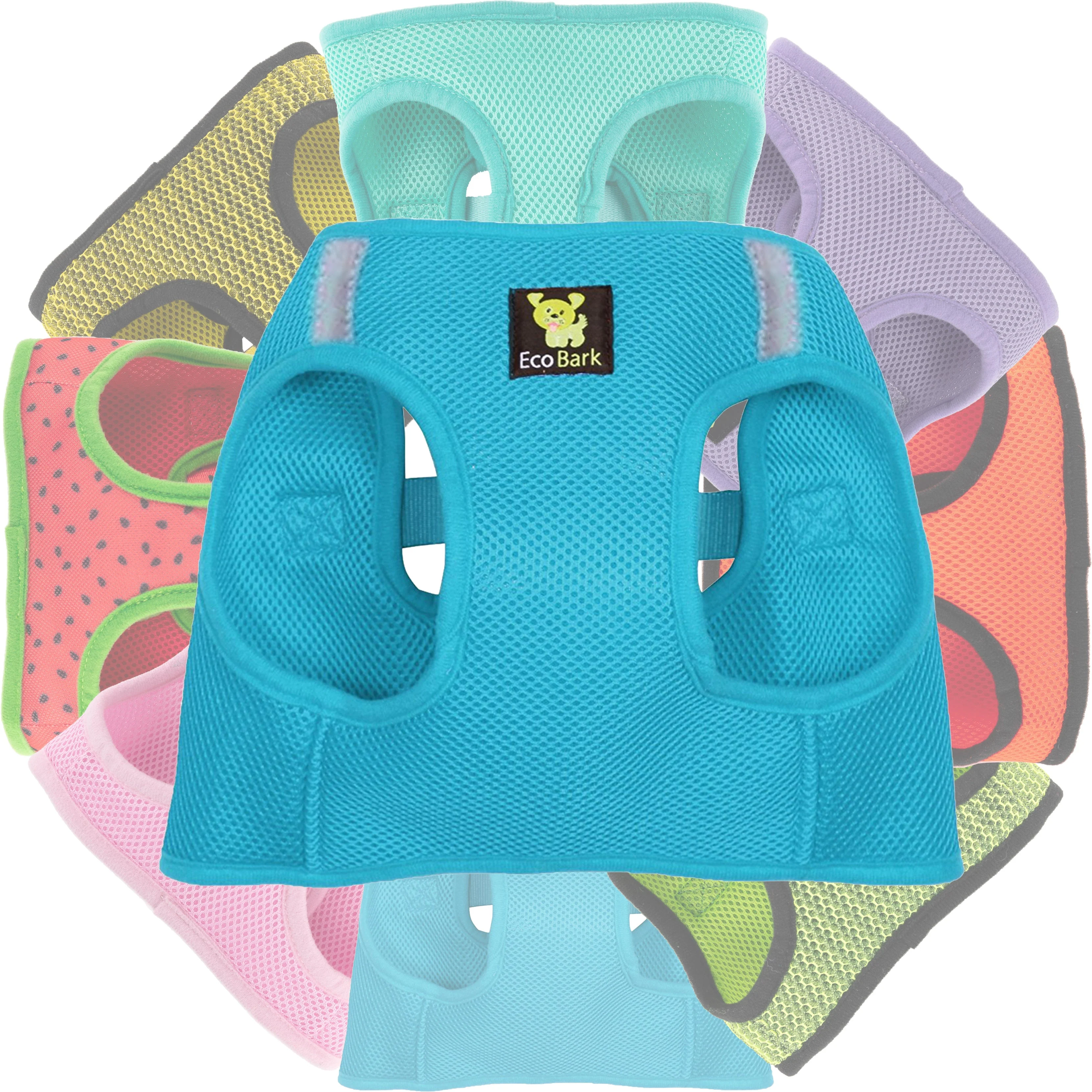 EcoBark Sky Blue Step In Dog Harness - Rapid Fastener Reflective Soft Mesh for XXXS to Small Dogs and Puppies - Image 7