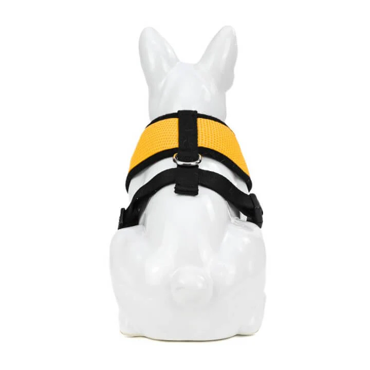 EcoBark Yellow Dog Harness - Over-the-Head Soft Mesh Dog Vest Halter for Small to Medium Dogs and Puppies - Image 5