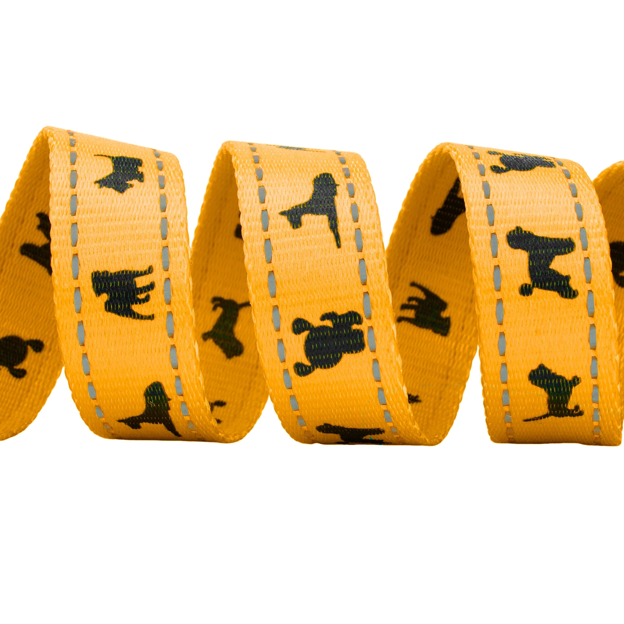 EcoBark Yellow Dog Leash- Padded Comfort Grip Padded Leash Dog Pattern - 4ft, 5ft, and 6ft Leash for Small and Medium Dogs - Image 5