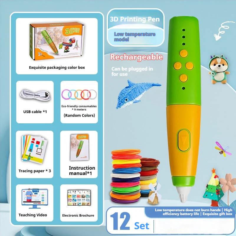 Educational 3D Printing Pen For Kids With Rechargeable Battery - Image 6