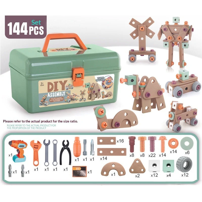 Educational Repair Assembly Playhouse Toolbox Set For Kids - Image 6