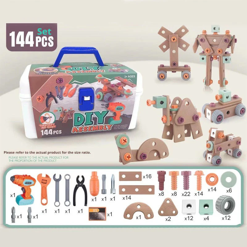 Educational Repair Assembly Playhouse Toolbox Set For Kids - Image 7