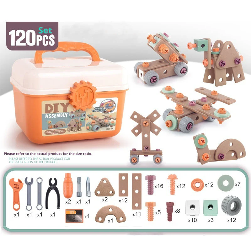 Educational Repair Assembly Playhouse Toolbox Set For Kids - Image 8
