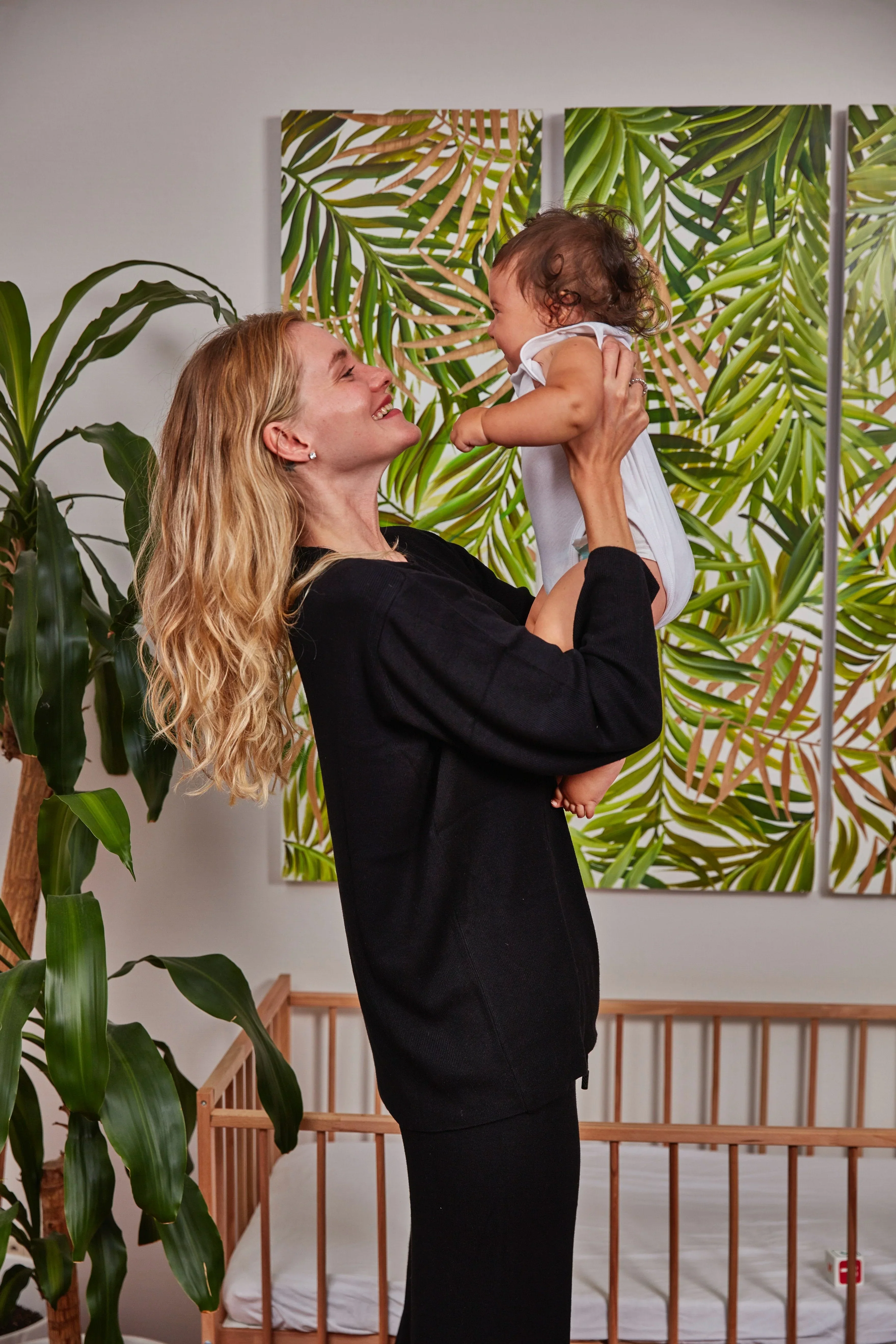 Effortless Elegance Set with Rib Side Zip Long Sleeve Maternity/Nursing Top & Lounge Pants - Image 14