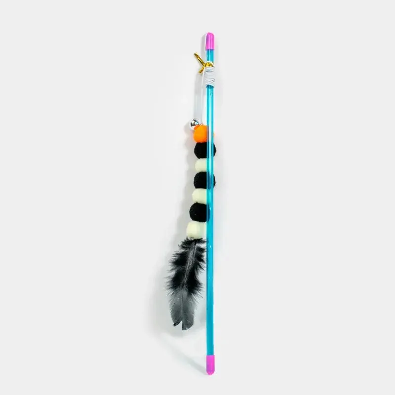 Elastic String Cat Teaser Wand with Faux Fur Bug - Image 7