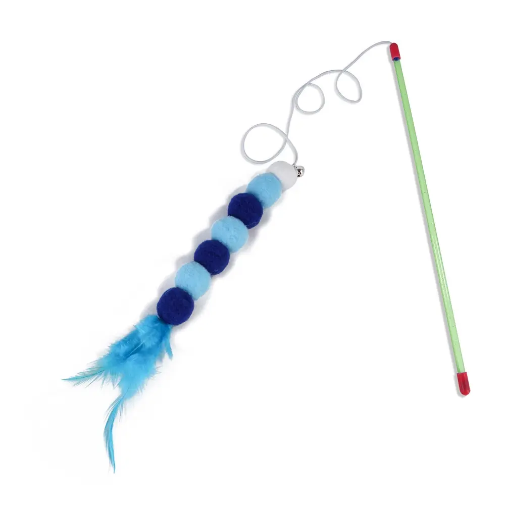 Elastic String Cat Teaser Wand with Faux Fur Bug - Image 8