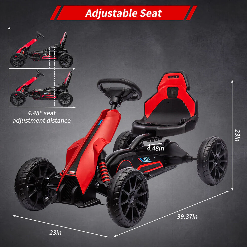 Electric 12V Drift Ride-On Kart with Adjustable Seat, 2 Speeds, and Shock Absorbers - Image 3