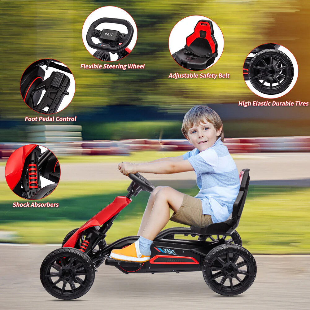 Electric 12V Drift Ride-On Kart with Adjustable Seat, 2 Speeds, and Shock Absorbers - Image 4