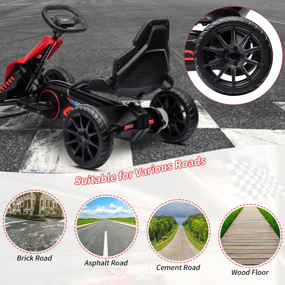Electric 12V Drift Ride-On Kart with Adjustable Seat, 2 Speeds, and Shock Absorbers - Image 6