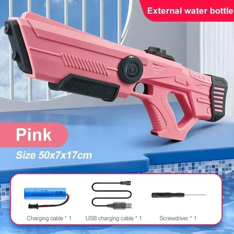 Electric Automatic Water Gun – Rechargeable High-Pressure Water Blaster for Kids & Adults, Portable Outdoor Beach Toy - Image 11
