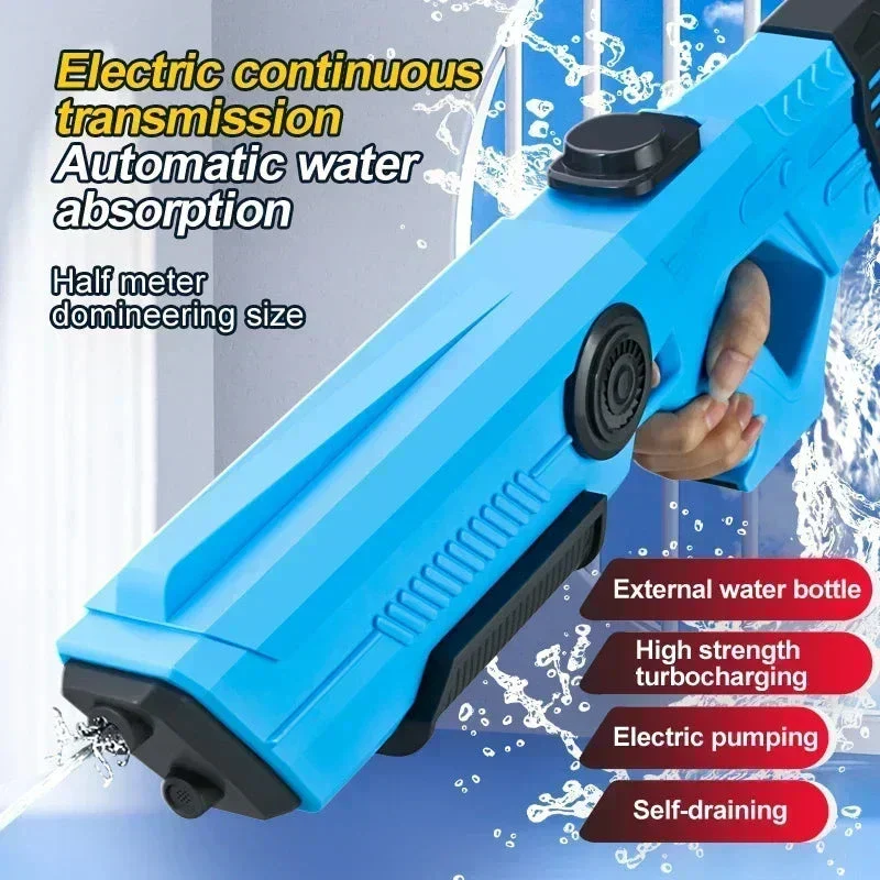 Electric Automatic Water Gun – Rechargeable High-Pressure Water Blaster for Kids & Adults, Portable Outdoor Beach Toy - Image 4