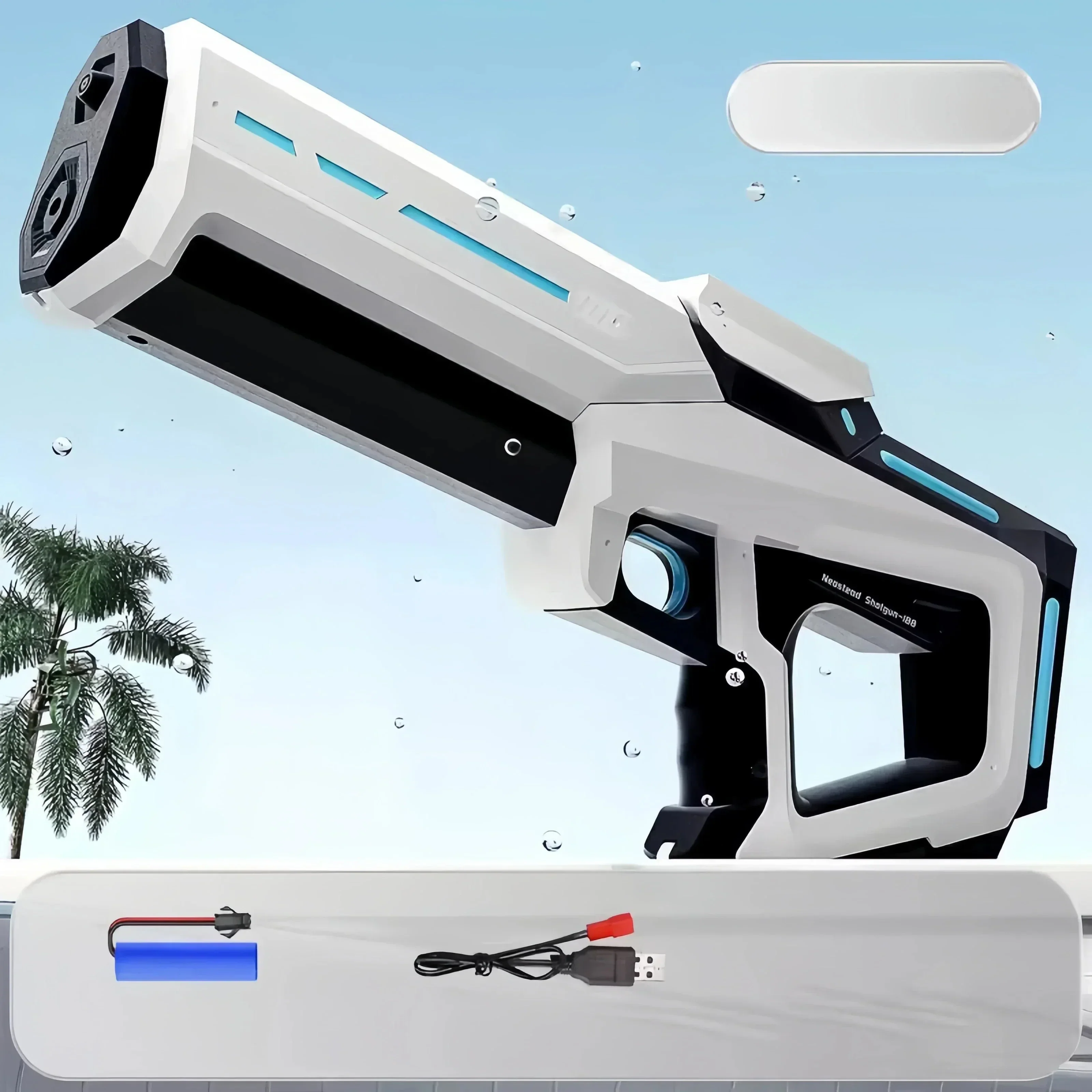 Electric Automatic Water Gun – Rechargeable High-Pressure Water Blaster for Kids & Adults, Portable Outdoor Beach Toy - Image 8