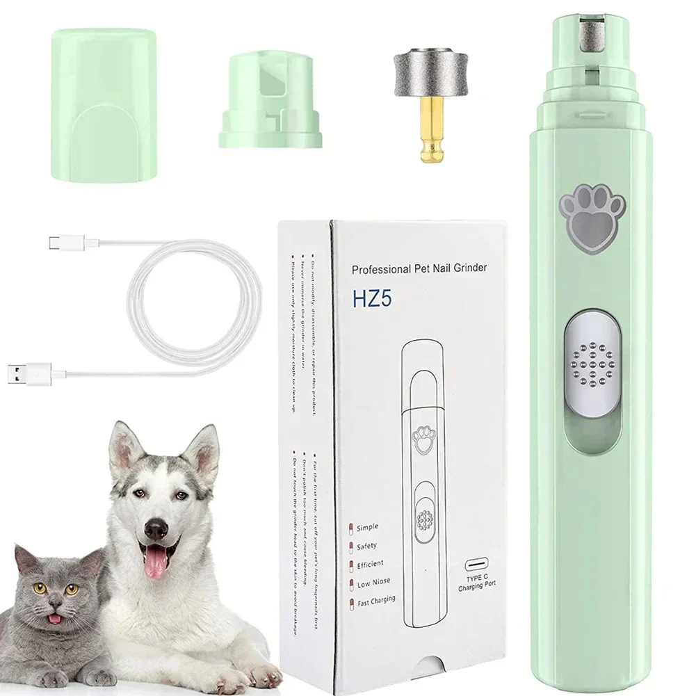 Electric Dog Nail Grinder – USB Rechargeable Pet Nail Clipper & Painless Trimmer for Small and Large Pets - Image 8