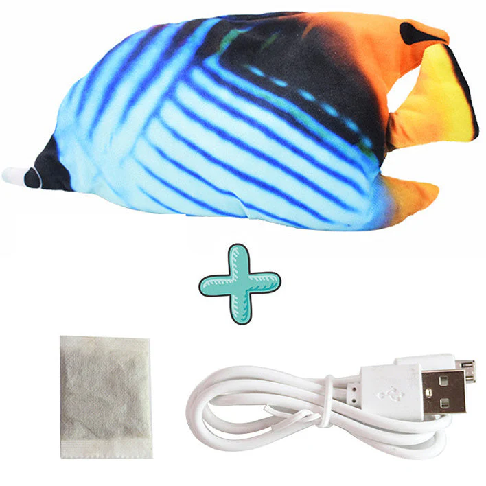 Electric Funny Cat Simulation Fish Beating Usb Jumping Cat Toy - Image 10
