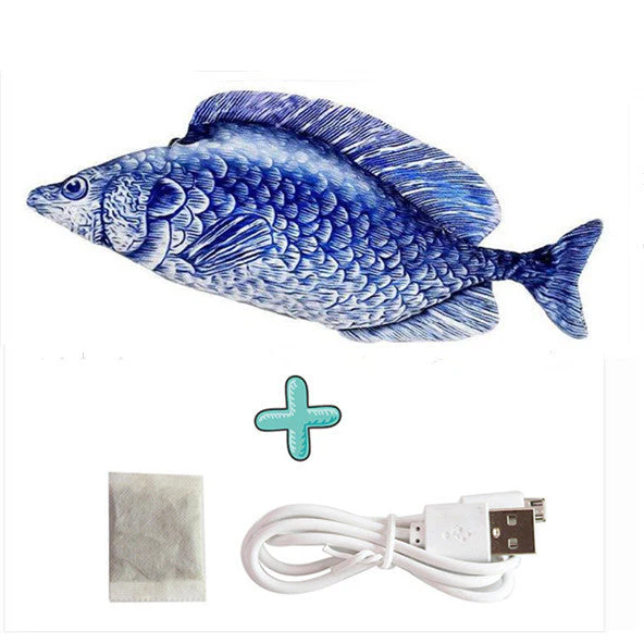 Electric Funny Cat Simulation Fish Beating Usb Jumping Cat Toy - Image 11