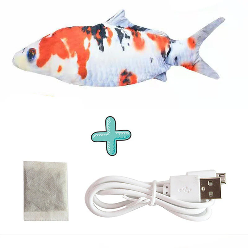 Electric Funny Cat Simulation Fish Beating Usb Jumping Cat Toy - Image 12