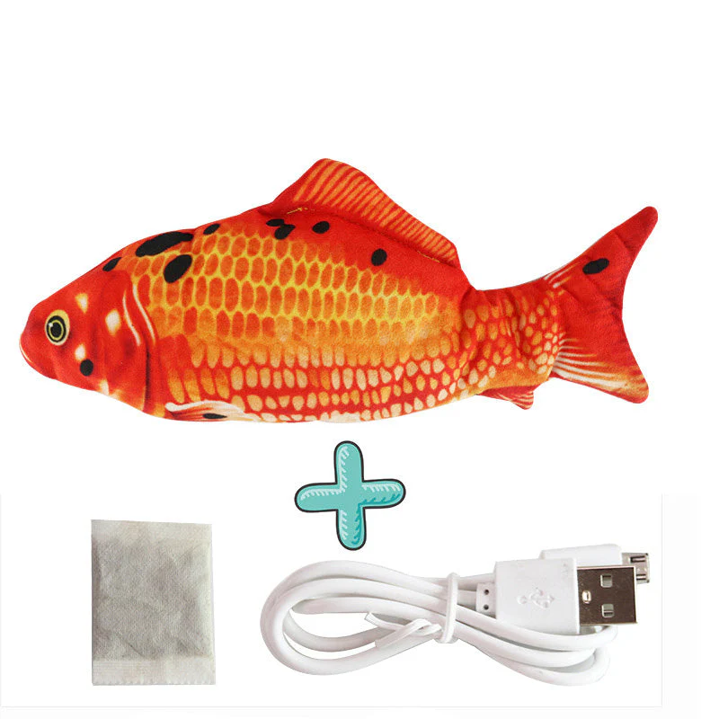 Electric Funny Cat Simulation Fish Beating Usb Jumping Cat Toy - Image 13