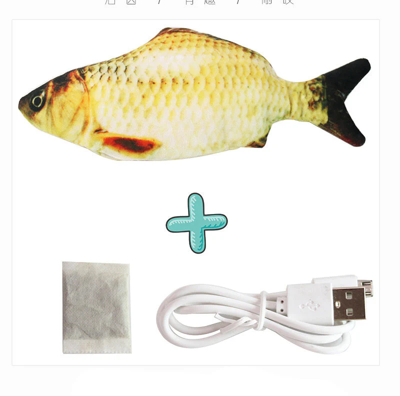 Electric Funny Cat Simulation Fish Beating Usb Jumping Cat Toy - Image 16