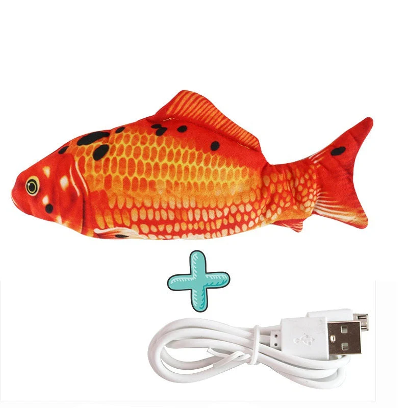 Electric Funny Cat Simulation Fish Beating Usb Jumping Cat Toy - Image 19