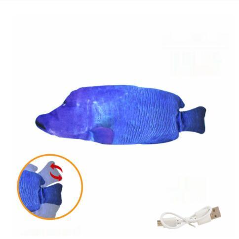 Electric Funny Cat Simulation Fish Beating Usb Jumping Cat Toy - Image 23