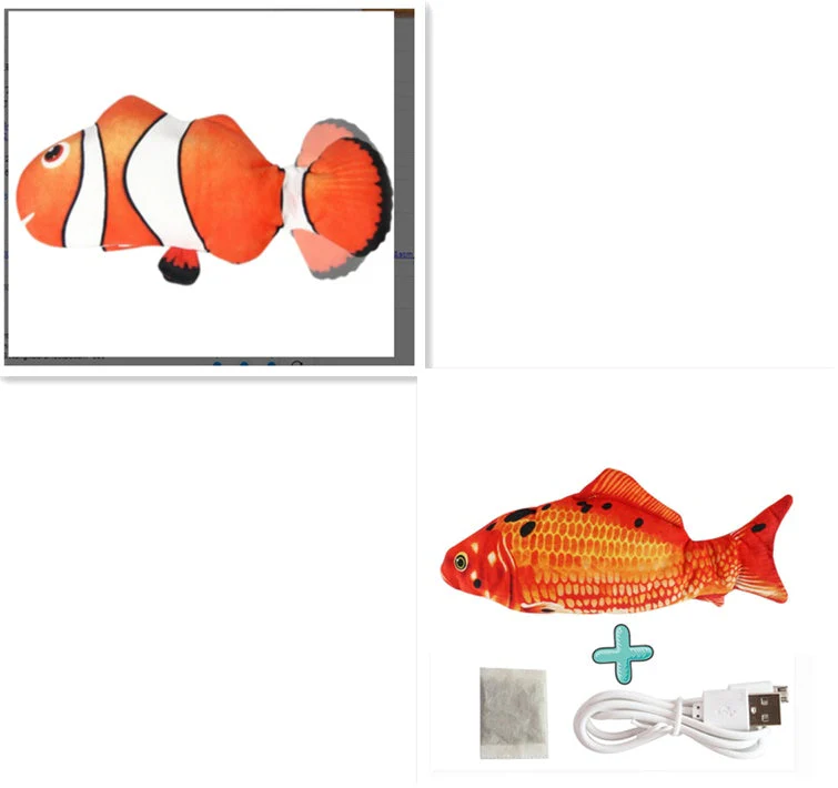 Electric Funny Cat Simulation Fish Beating Usb Jumping Cat Toy - Image 27