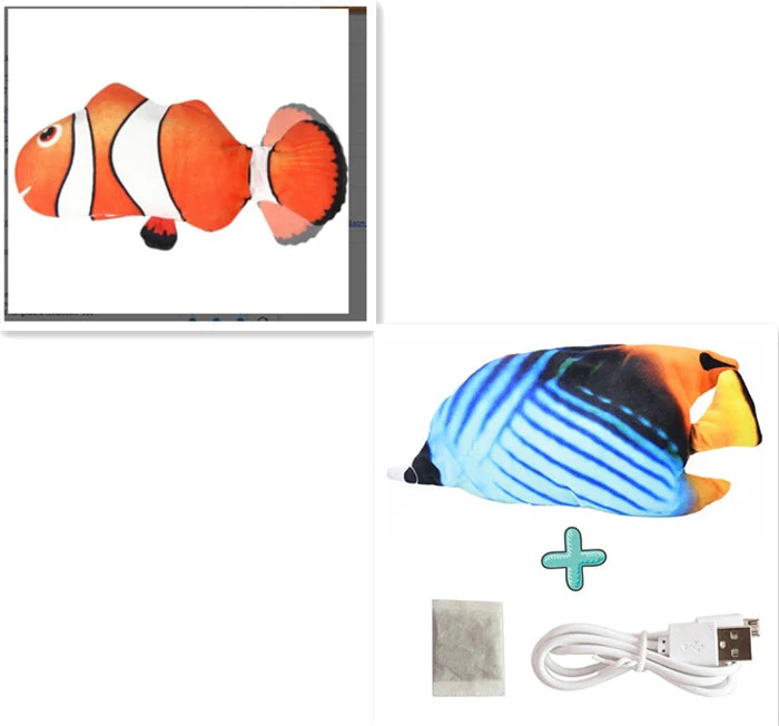 Electric Funny Cat Simulation Fish Beating Usb Jumping Cat Toy - Image 28