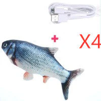 Electric Funny Cat Simulation Fish Beating Usb Jumping Cat Toy - Image 7