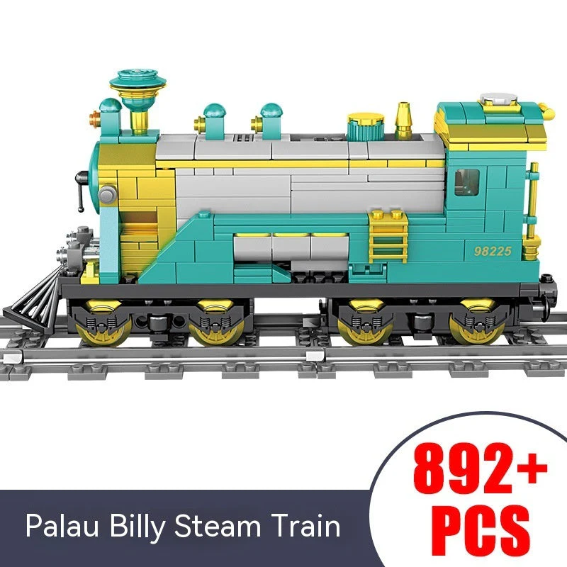 Electric Rail Train Model Children Education Small Particles Assembled Building Block Toys - Image 4