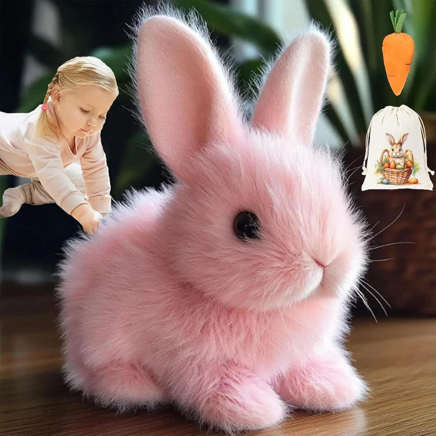 Electric Realistic Rabbit Plush Toy - Image 3