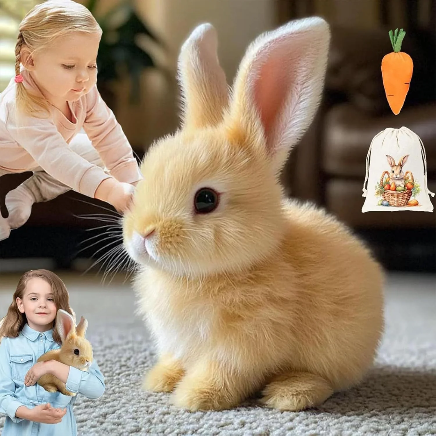 Electric Realistic Rabbit Plush Toy - Image 4