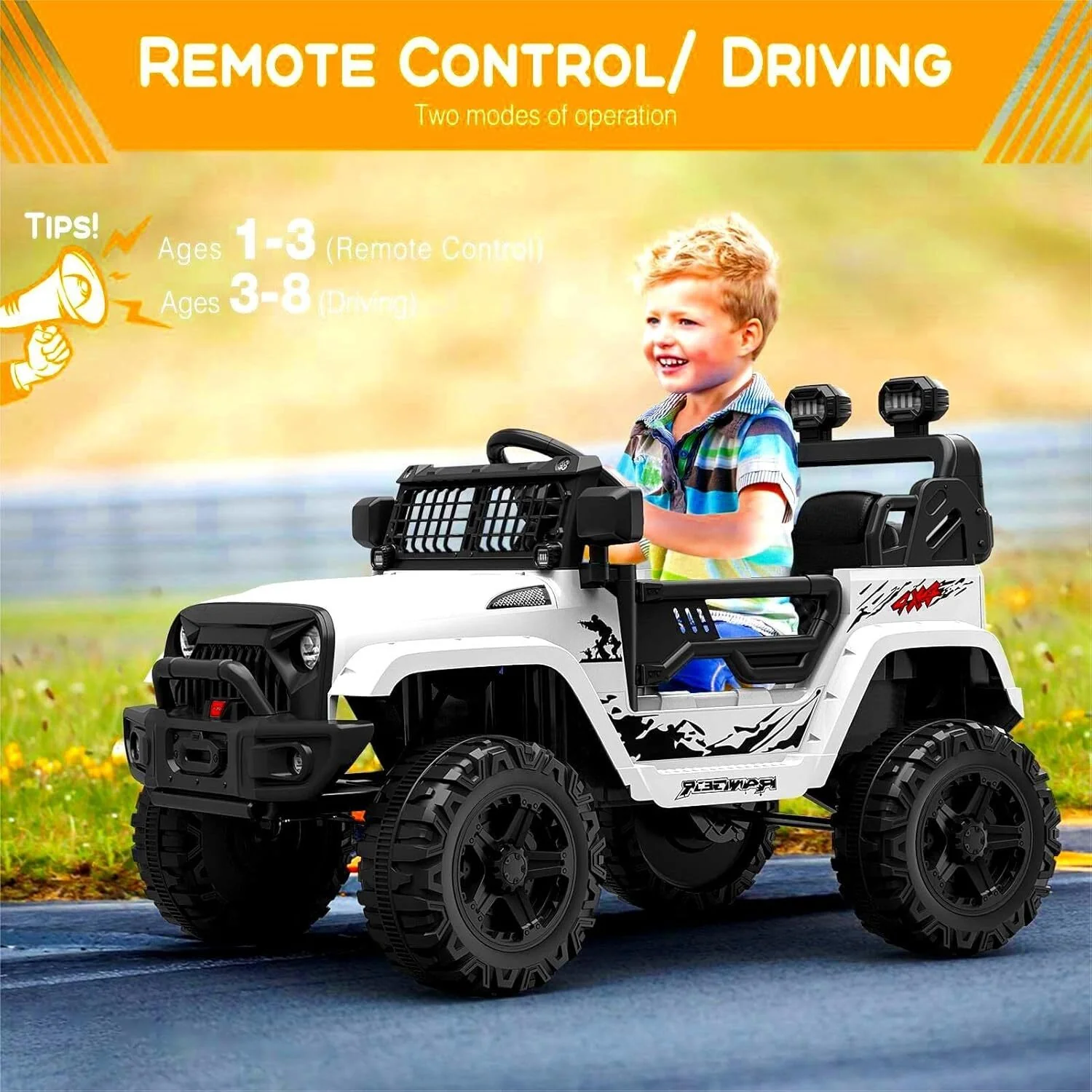 Electric Ride-On Truck with Bluetooth, 2 Speeds, and Remote Control - Image 10