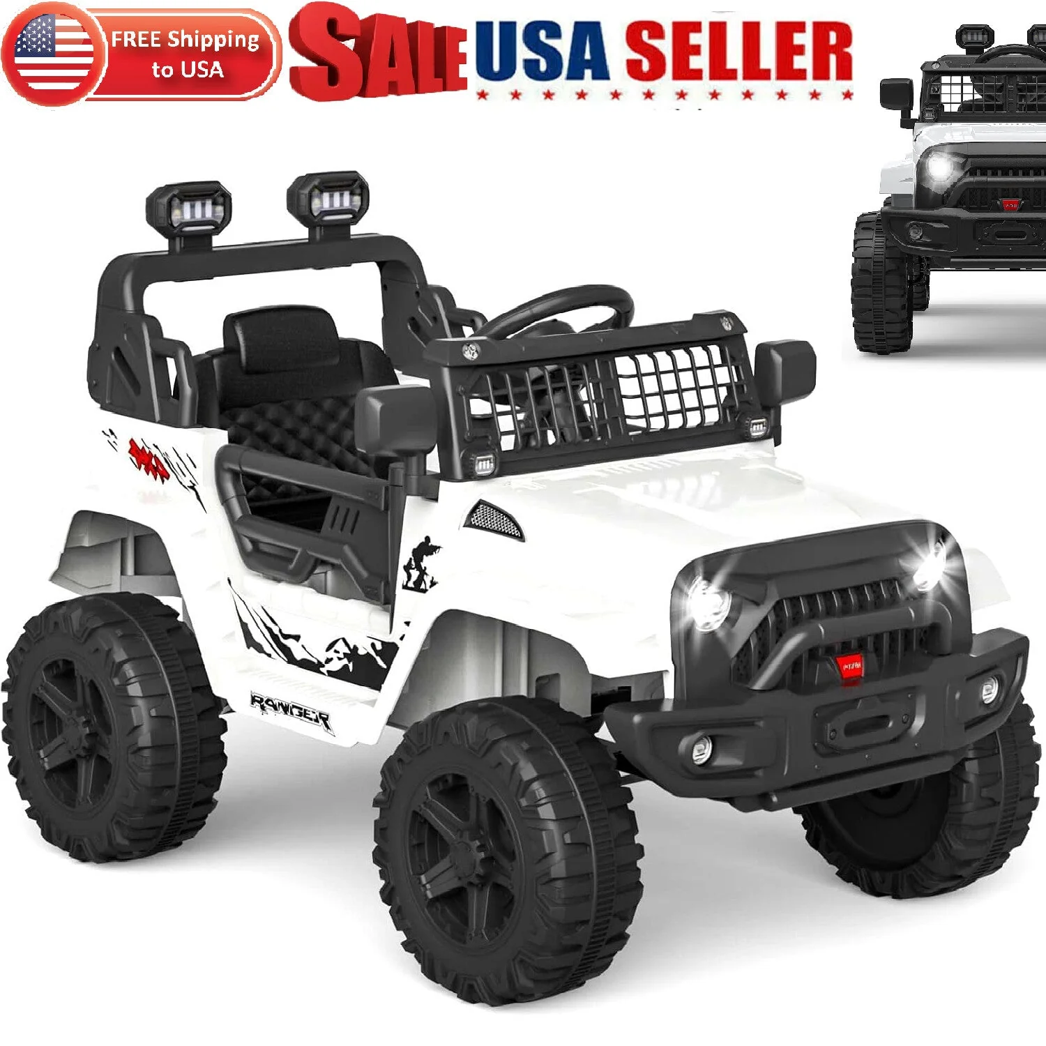 Electric Ride-On Truck with Bluetooth, 2 Speeds, and Remote Control - Image 15