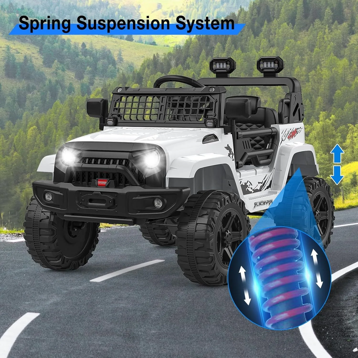Electric Ride-On Truck with Bluetooth, 2 Speeds, and Remote Control - Image 8