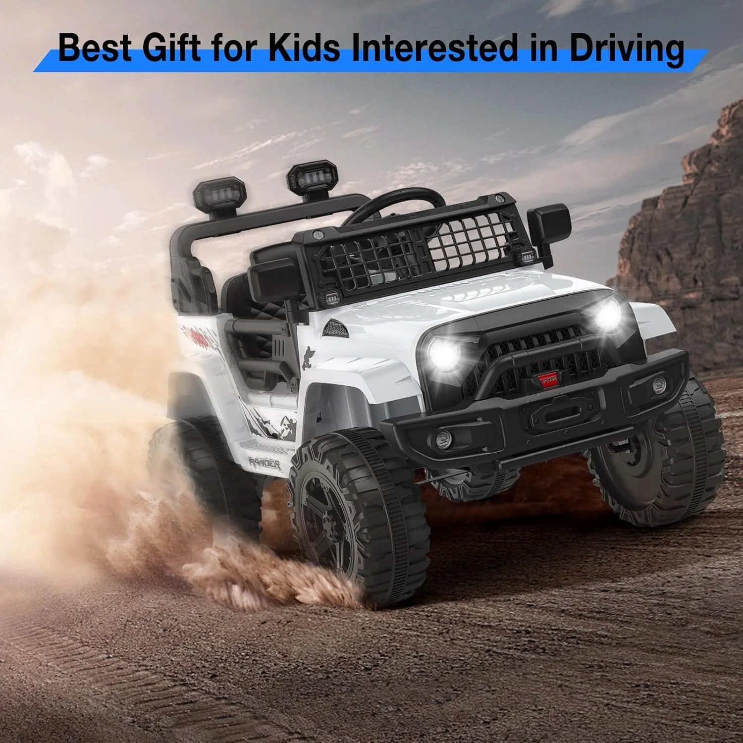 Electric Ride-On Truck with Bluetooth, 2 Speeds, and Remote Control - Image 9