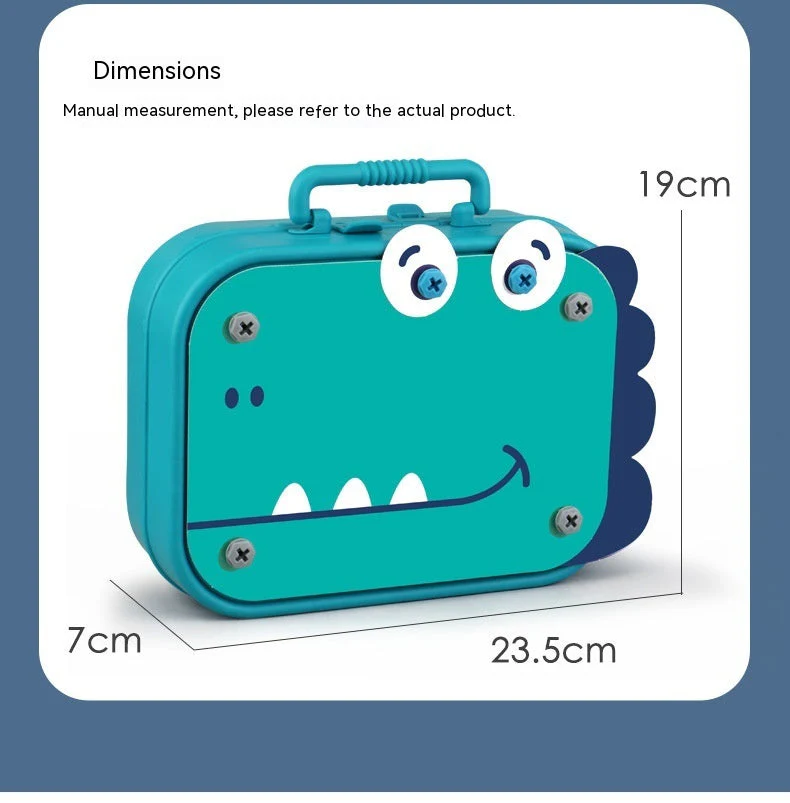 Electric Screw Screwdriver Toolbox Children's Toy Educational Detachable Assembly Screwdriver Electric Drill Set - Image 2