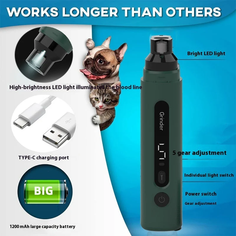 Electric Trimmers Pet Nail Grinder - Image 3