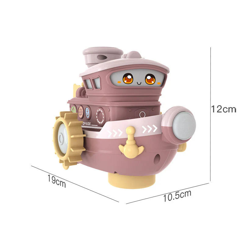 Electric Water Rotating Spray Ship Toys Cartoon Boat Funny Baby Bath Toys - Image 4