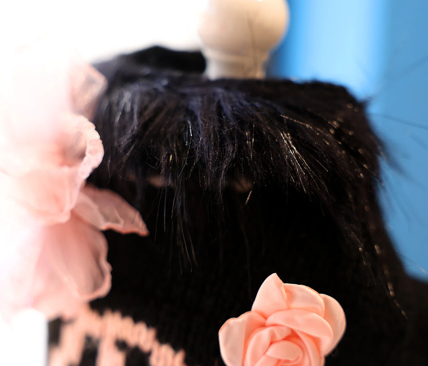Elegant Bow Knit Dog Sweater Dress - Image 7