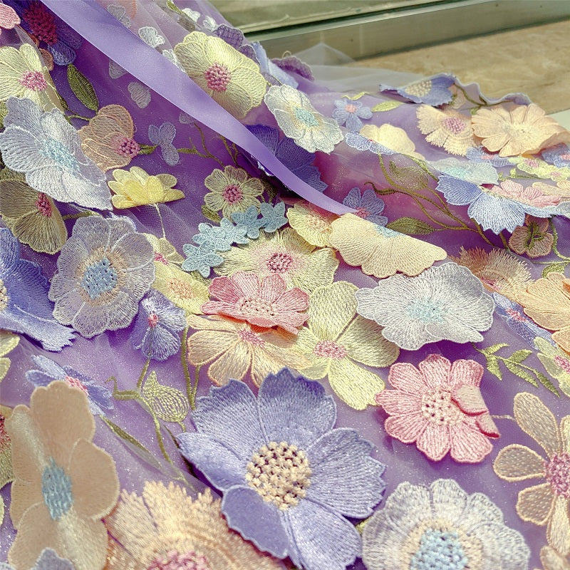 Elegant Floral Pet Dress | Luxury Dog Wedding Gown | Designer Pet Outfit - Image 4
