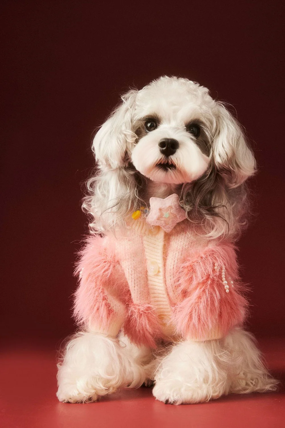 Elegant Pet Sweater Pink Jumper - Image 4