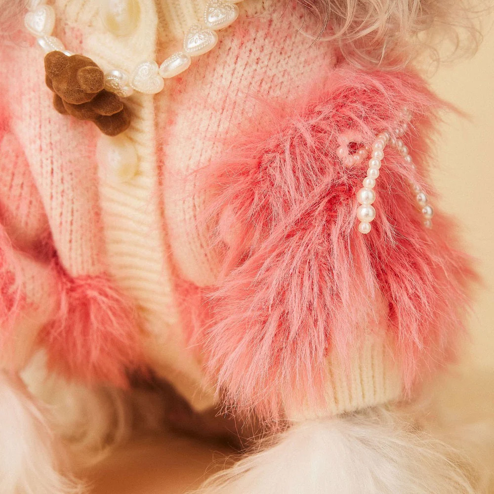 Elegant Pet Sweater Pink Jumper - Image 6
