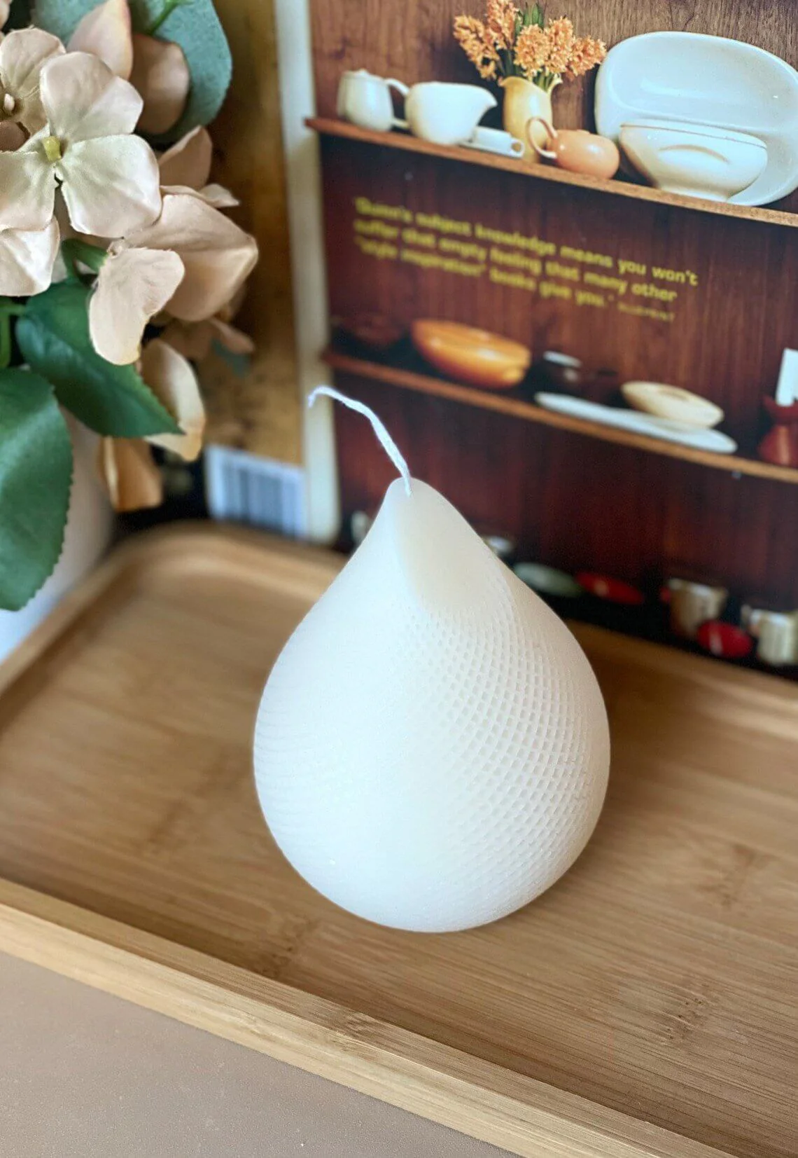 Elegant Teardrop Candle - Handmade Unique Home Decor Accent - Image 5