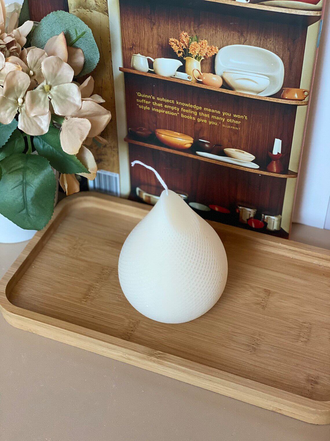 Elegant Teardrop Handmade Candle - Image 4