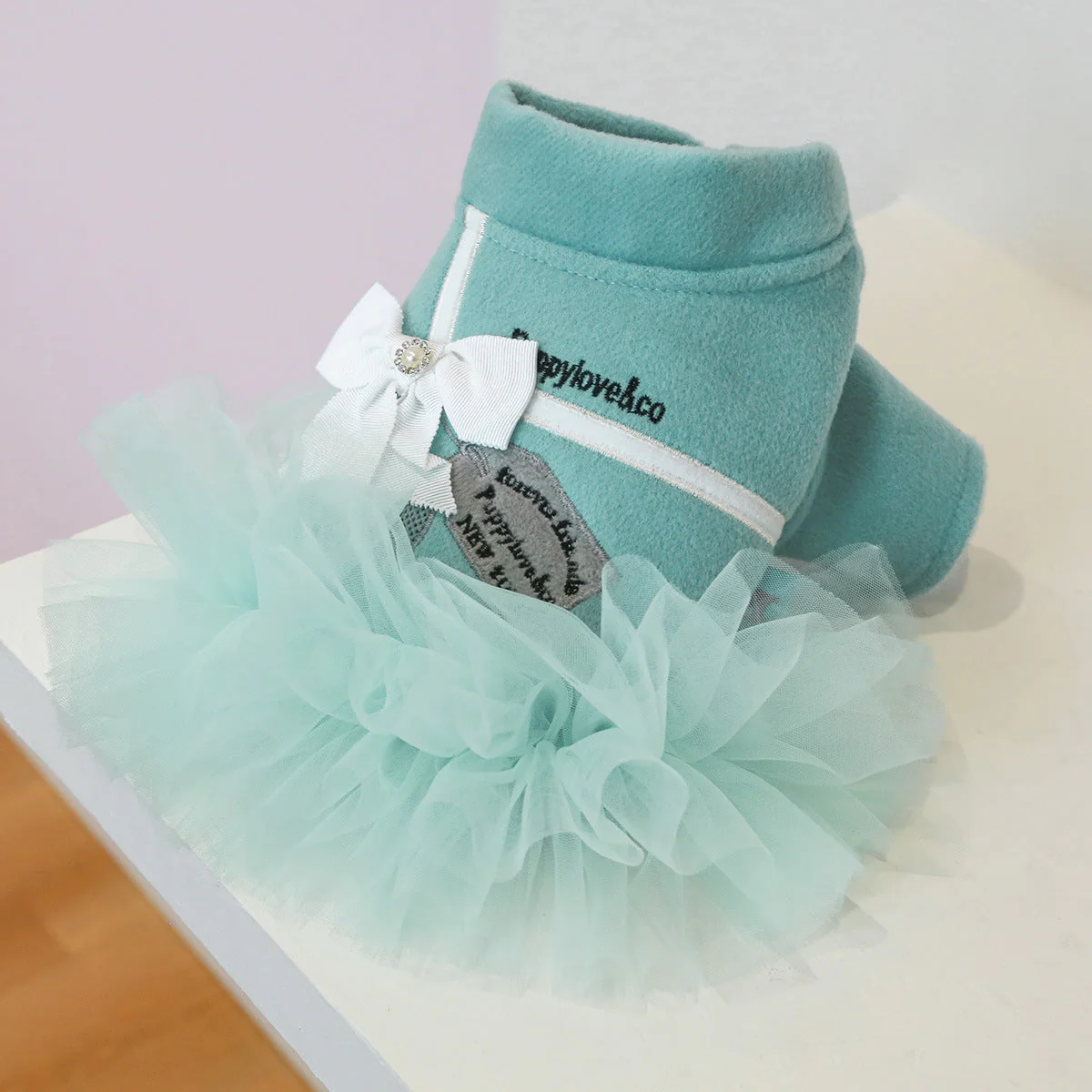 Elegant Tutu Dog Dress Tif**** Blue - Image 3
