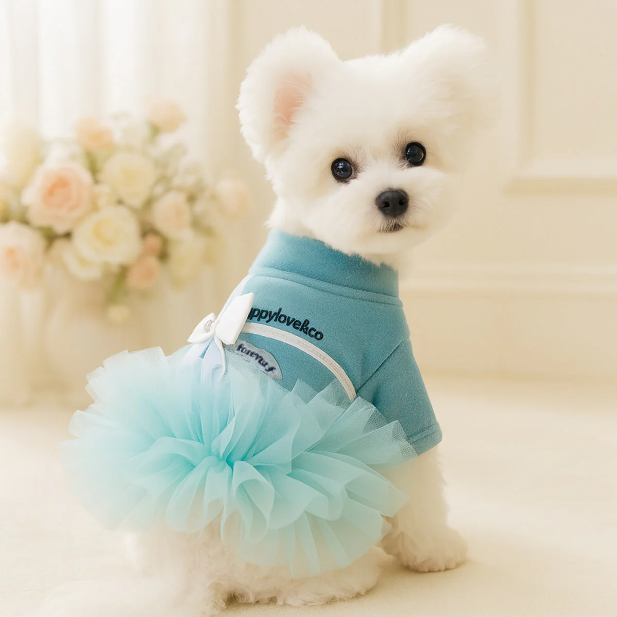 Elegant Tutu Dog Dress Tif**** Blue - Image 4