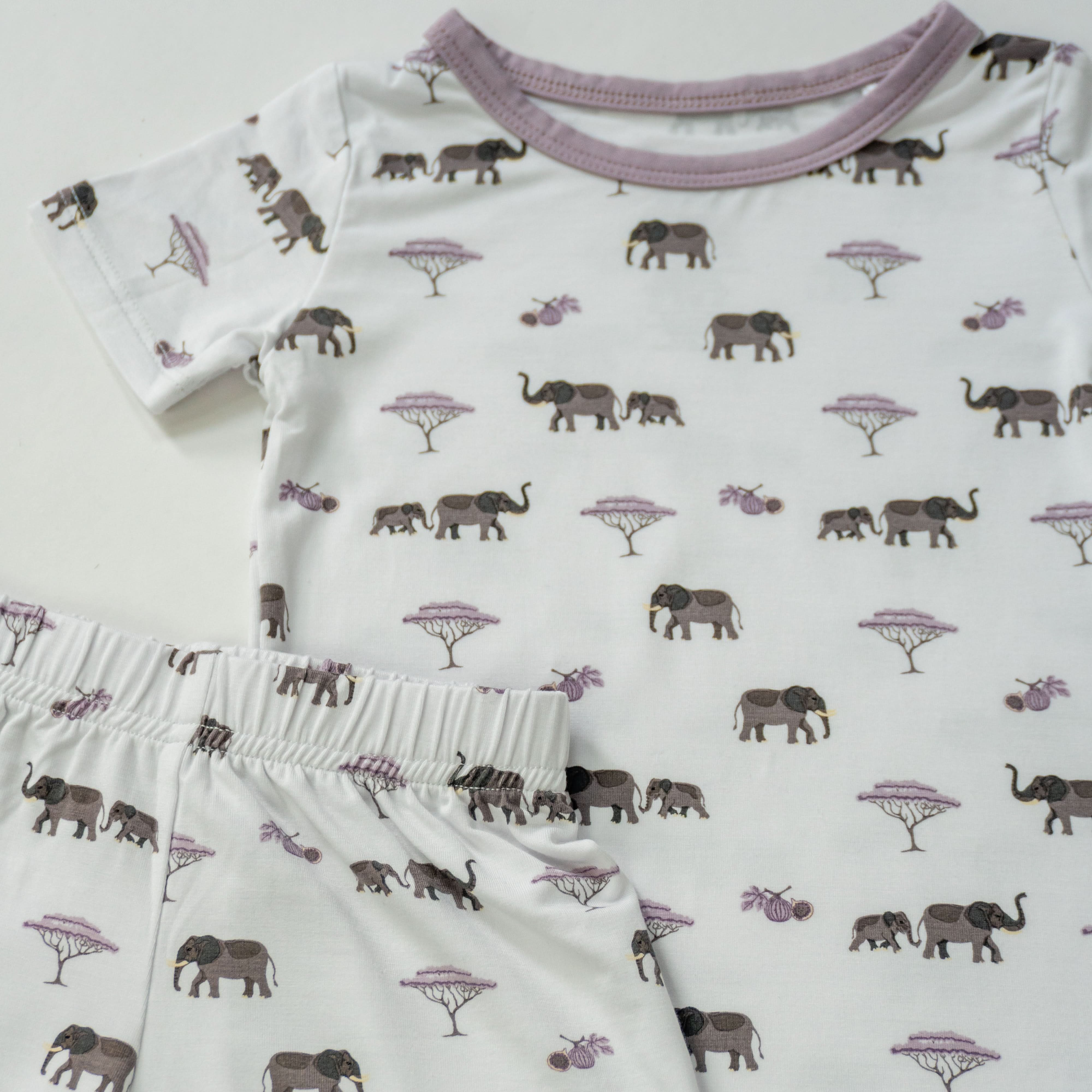 Elephant | Short Sleeve Pajamas - Image 2