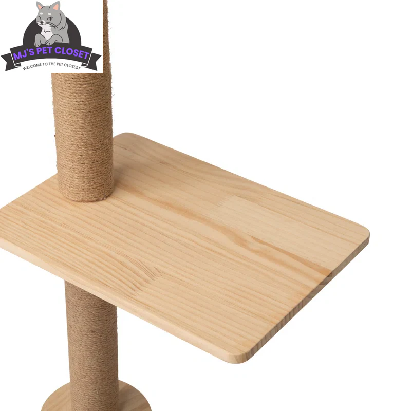 Elevate Your Cat's Playtime with the Darkiel 7-Piece Wall-Mounted Climbing Tower - Image 6
