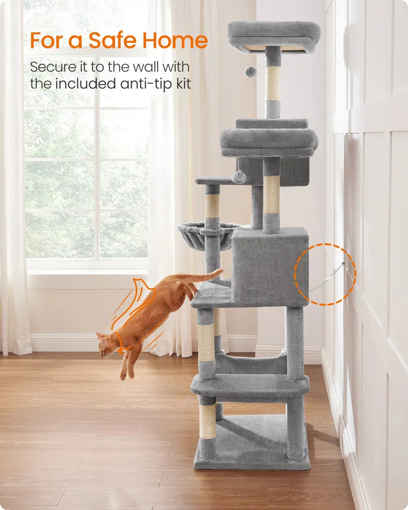 Elevate Your Cat's Playtime with the Timmins 78.3" Multi-Level Cat Tree - Cozy Condos & Scratching Posts Included! - Image 7