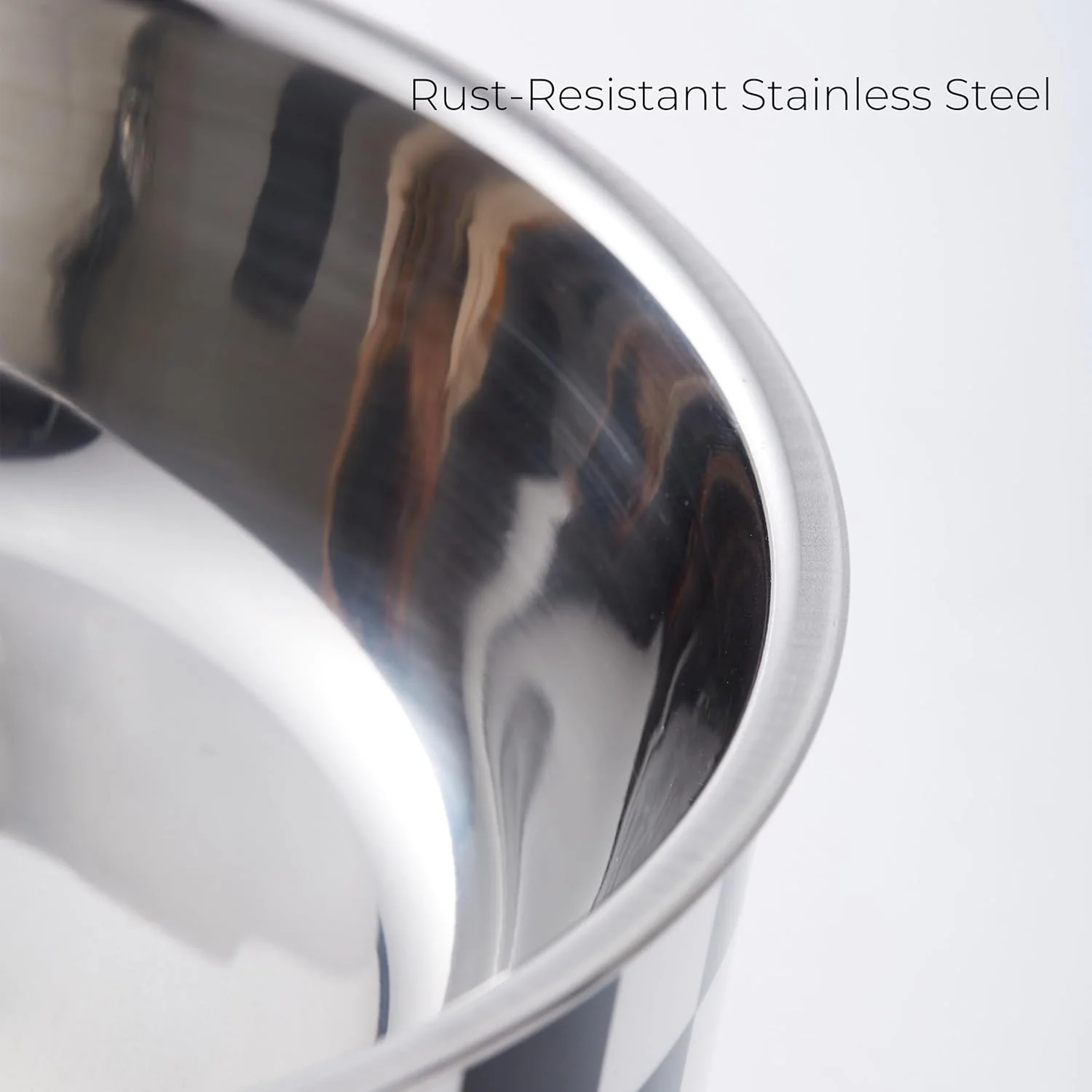 Elevated Pet Bowl with Legs - Checkered Stainless Steel - Image 3