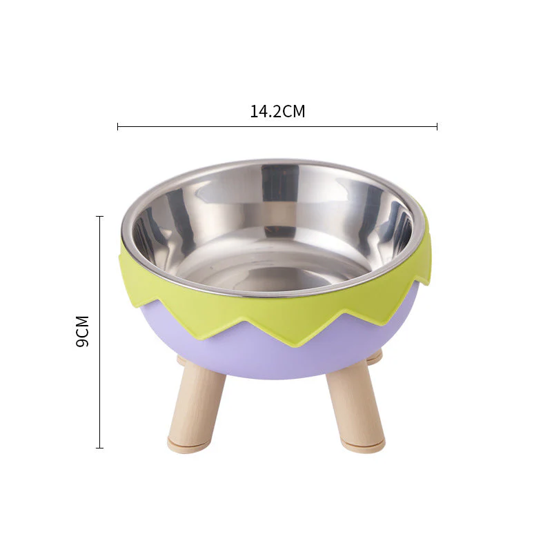 Elevated Stainless Steel Pet Bowl with Legs - Image 2